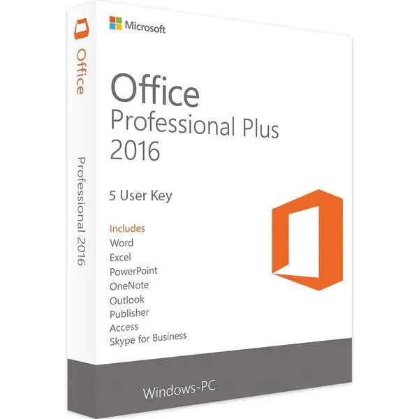 Microsoft Office 2016 Professional Plus 5PC Devices Product License Key