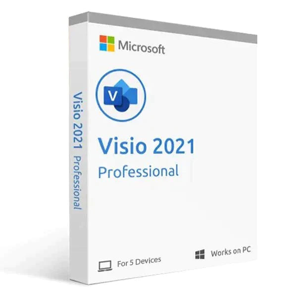 Microsoft Visio 2021 Professional 5PC Devices Product License Key